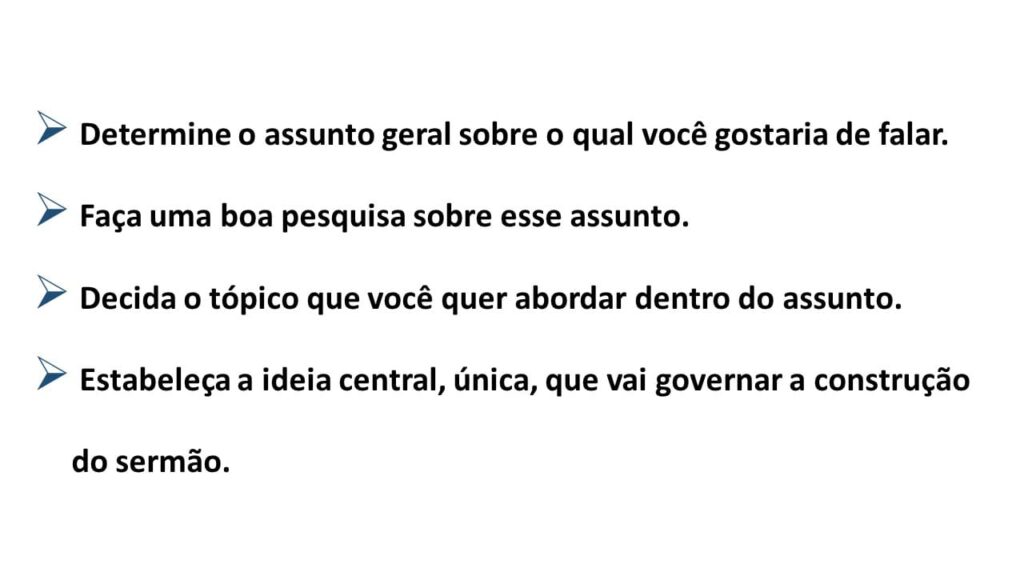ESTRUTURA DO SERMÃO