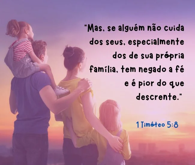 versículo para edificar a família